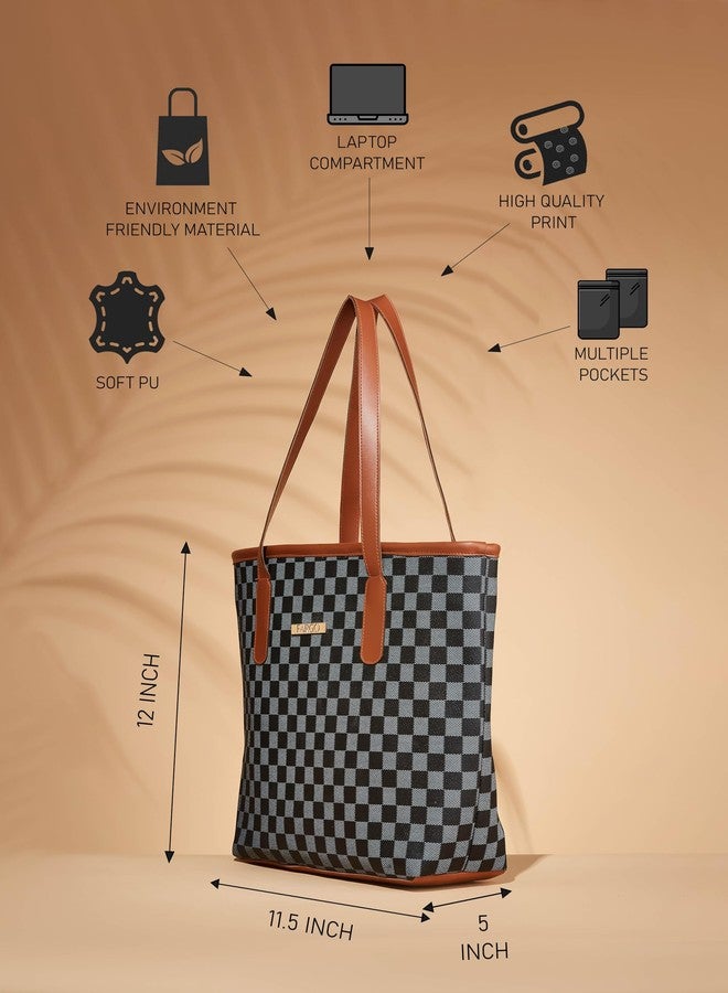 Fargo PU Women's Stylish Handbag Color Block Black - Image 5